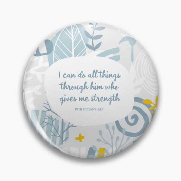 Item preview, I can do all things through him who gives me strength - Philippians 4:13, Inspiring Scripture, Bible Verse designed and sold by StudioCitrine.