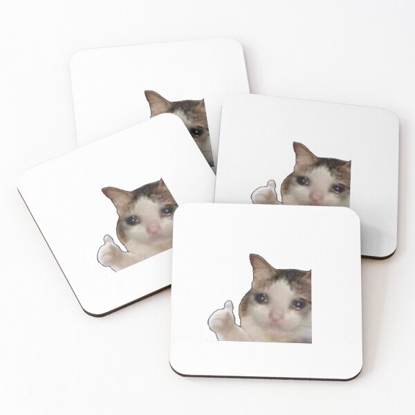 Item preview, Sad Crying Cat designed and sold by MemeStickers0.