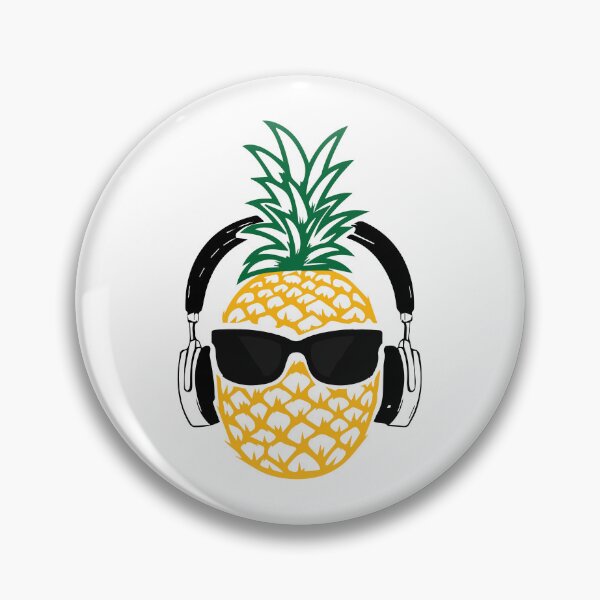 Item preview, Cool Music Lover Pineapple Design designed and sold by ExquiseDesigns.