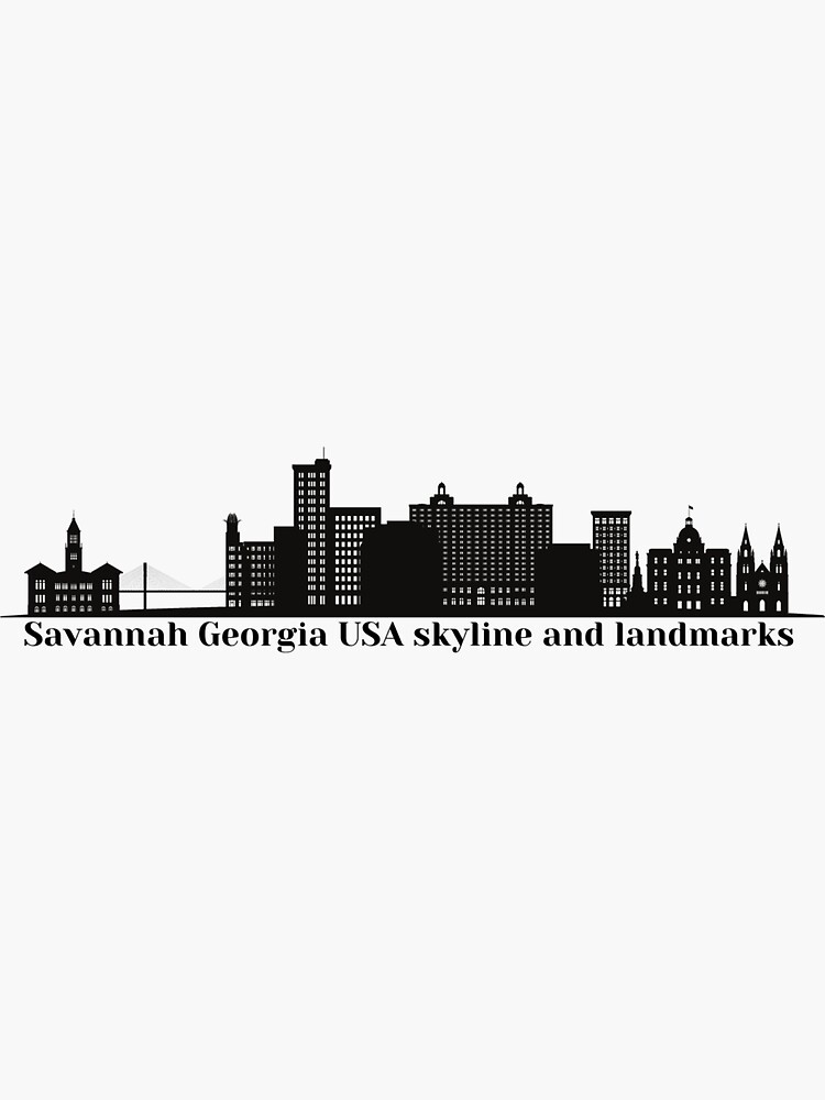 "Savannah Georgia USA skyline and landmarks town-city 4 town MY CITY is