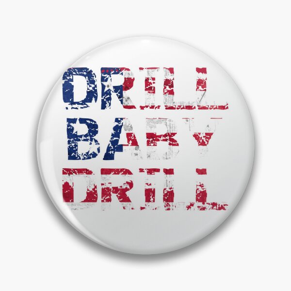 Item preview, drill baby drill with usa flag  designed and sold by MoonBoutiq.