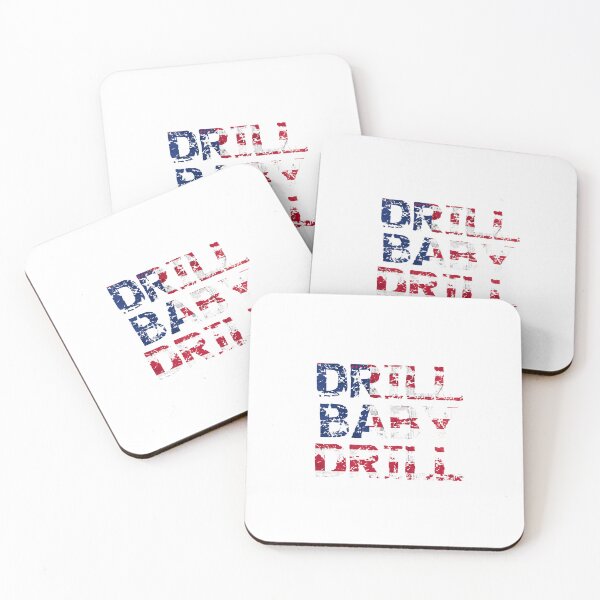 Item preview, drill baby drill with usa flag  designed and sold by MoonBoutiq.