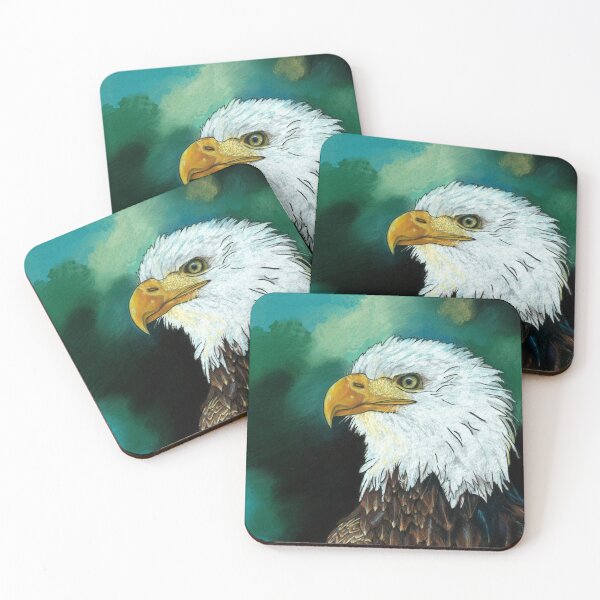 Item preview, Eagle with bible verse wait for the lord soar on wings like eagles designed and sold by CharisCreations.