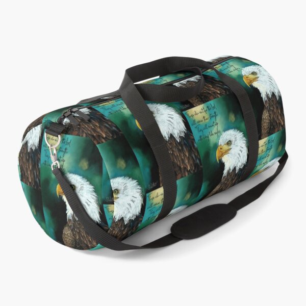 Item preview, Eagle with bible verse wait for the lord soar on wings like eagles designed and sold by CharisCreations.