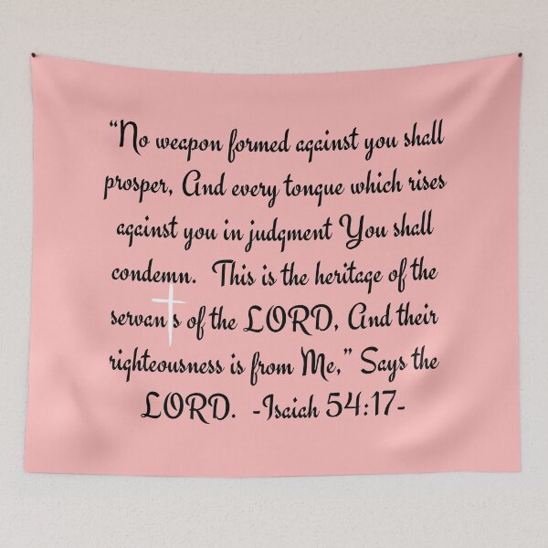 Item preview, Bible Verse Isaiah 54:17 designed and sold by Nancyanna.