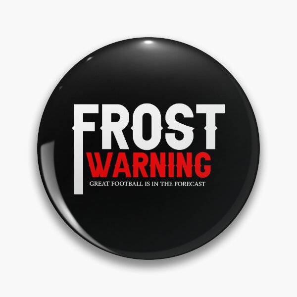 Item preview, Frost Warning (Black) Red Shirt Volleyball Sticker designed and sold by samirdari7.