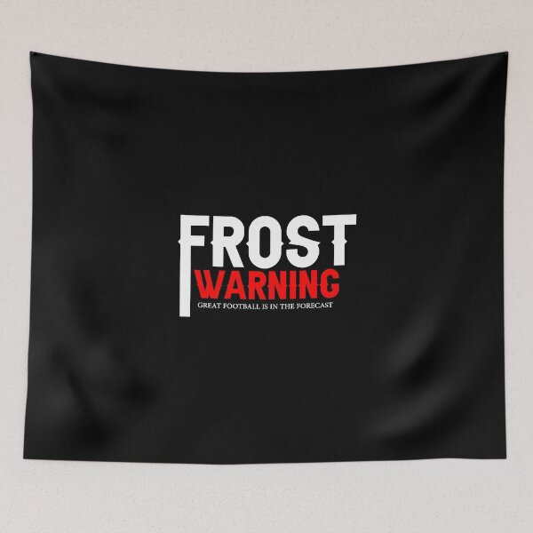 Item preview, Frost Warning (Black) Red Shirt Volleyball Sticker designed and sold by samirdari7.