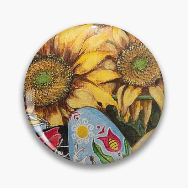 Item preview, Ukrainian Pysanka & Sunflowers For UNICEF designed and sold by Nora Lee Illustrations.