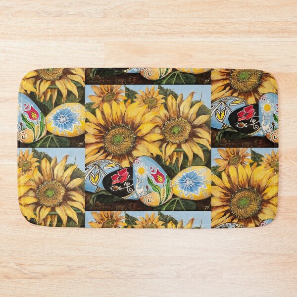 Item preview, Ukrainian Pysanka & Sunflowers For UNICEF designed and sold by Nora Lee Illustrations.