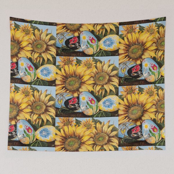 Item preview, Ukrainian Pysanka & Sunflowers For UNICEF designed and sold by Nora Lee Illustrations.