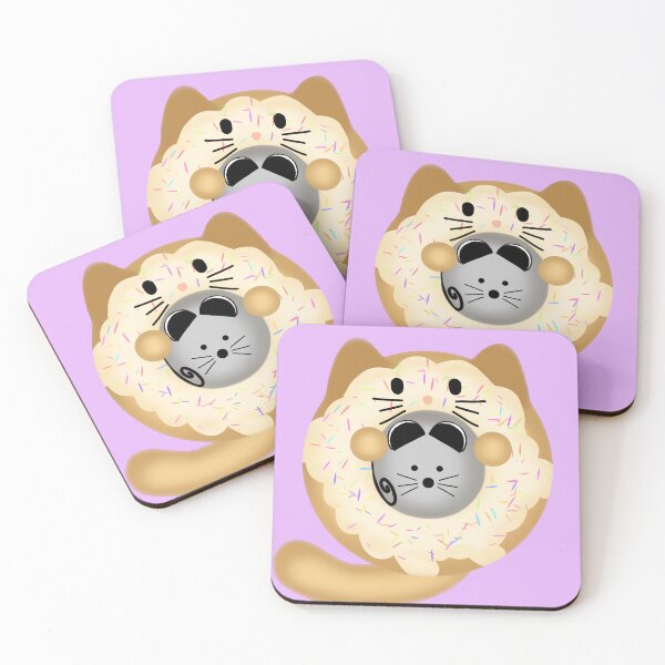 Item preview, Cat donut with Mouse donut hole designed and sold by FoxMintTea.