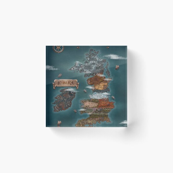 Item preview, Prythian Map (ACOTAR) designed and sold by P-dulcis.