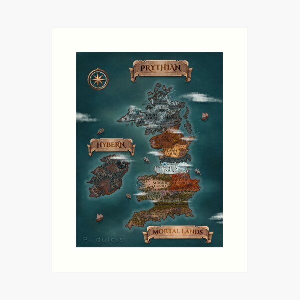 Prythian Map Sticker for Sale by Liv Merenberg