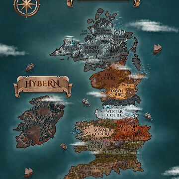 Prythian Map (ACOTAR) Samsung Galaxy Phone Case for Sale by P-dulcis