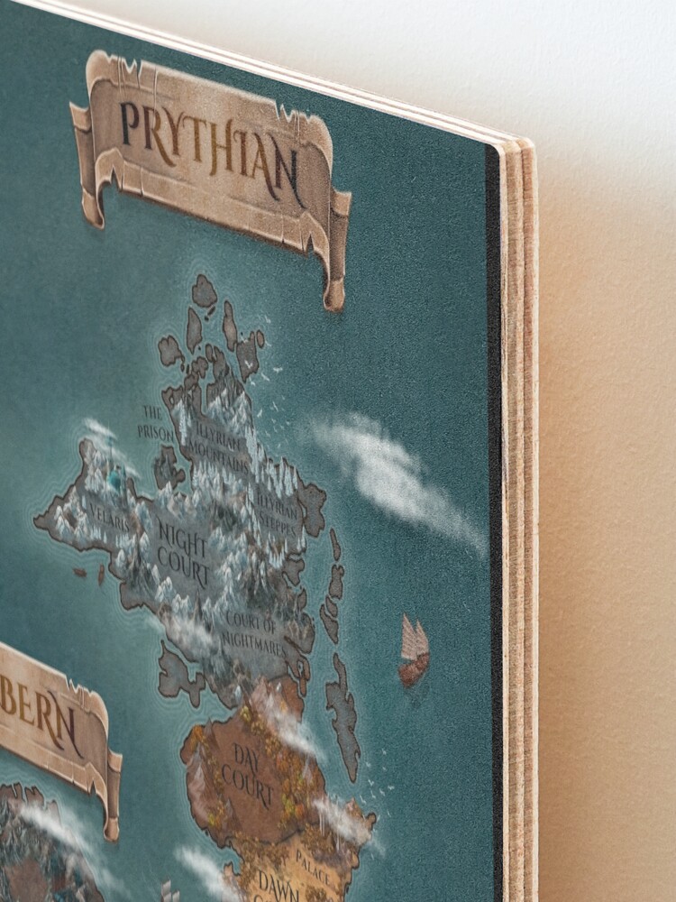 Prythian Map (ACOTAR) Mounted Print for Sale by P-dulcis