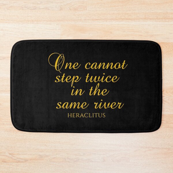 Item preview, One Cannot Step Twice In The Same River - Heraclitus Quote - Philosophy - Gold designed and sold by PhiloJourney.