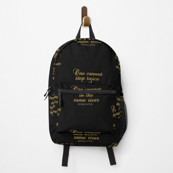 Item preview, One Cannot Step Twice In The Same River - Heraclitus Quote - Philosophy - Gold designed and sold by PhiloJourney.
