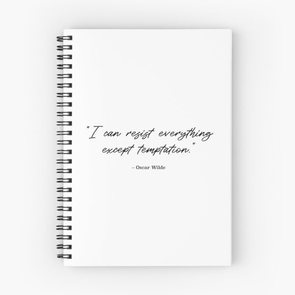 Item preview, Cita de Oscar Wilde - Tentación (Texto negro) designed and sold by STUDIO-72.