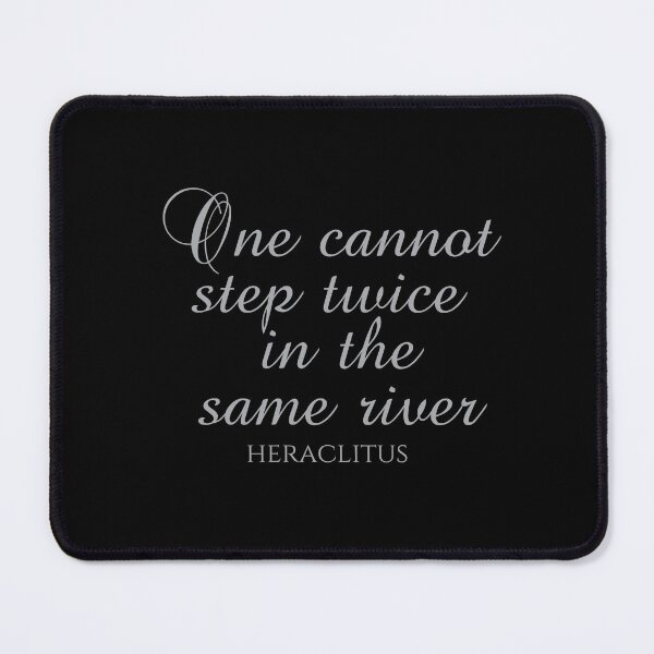 Item preview, One Cannot Step Twice In The Same River - Heraclitus Quote - Philosophy - Silver designed and sold by PhiloJourney.