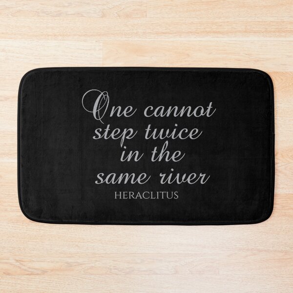 Item preview, One Cannot Step Twice In The Same River - Heraclitus Quote - Philosophy - Silver designed and sold by PhiloJourney.