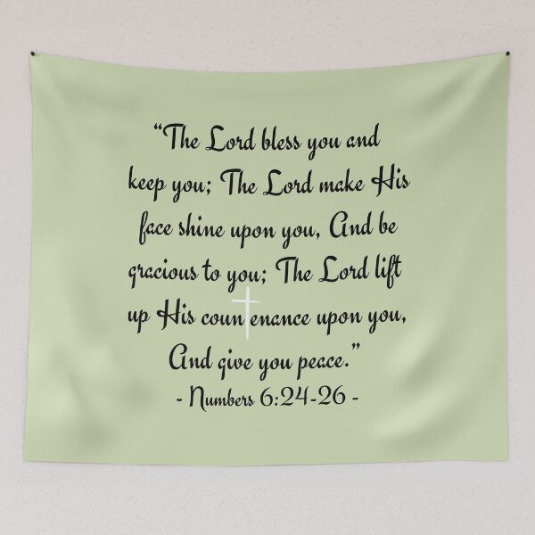Item preview, Bible Verse Numbers 6:24-26 designed and sold by Nancyanna.