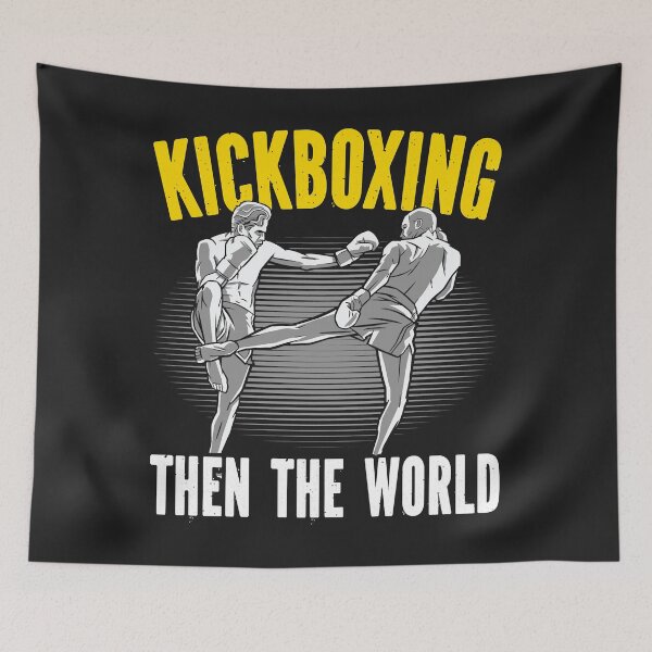 Item preview, Kickboxing Then The World Kickboxer Combat Fighting Long Sleeve designed and sold by PootinTuon.