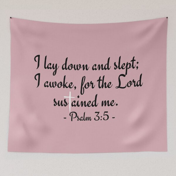 Item preview, Bible Verse Psalm 3 5 designed and sold by Nancyanna.