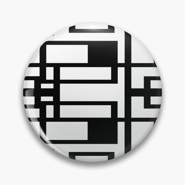 Item preview, Black Lines And Irregular White Shapes Abstract Design designed and sold by taiche.
