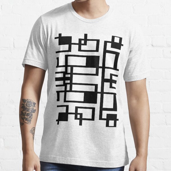 Four Squares intersecting Tilted - Black' Kids' T-Shirt