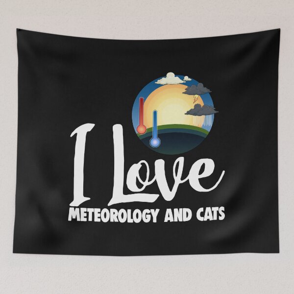 Item preview, I Love Meteorology And Cats designed and sold by Bendthetrend.