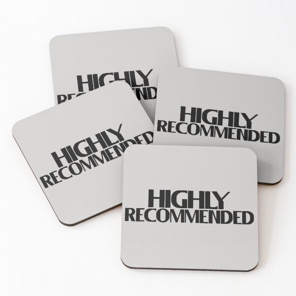 Item preview, Highly Recommended - Bold Black Text designed and sold by Chubuter.