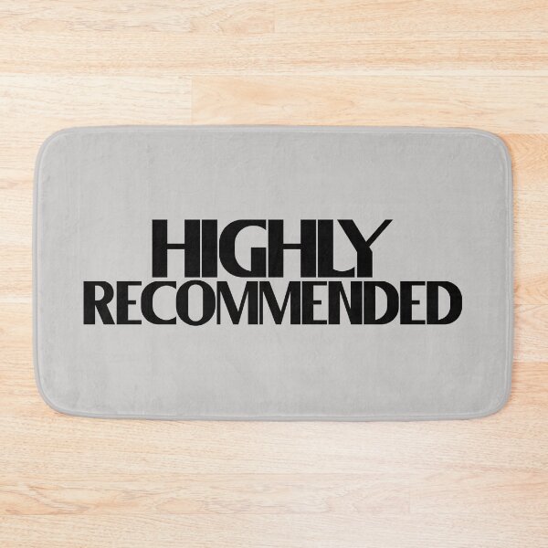 Item preview, Highly Recommended - Bold Black Text designed and sold by Chubuter.