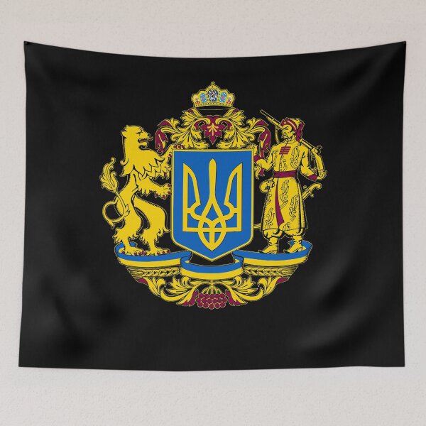 Item preview, Tryzub Тризуб Ukrainian national Symbol flag Slava Ukraini Classic designed and sold by KimMcdonald35.