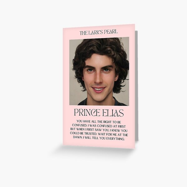 The Lark's Pearl Character Art: Prince Elias Greeting Card