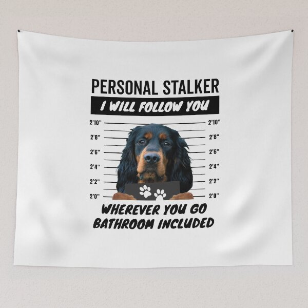 Item preview, Personal Stalker Dog – Black and Tan Gordon Setter designed and sold by More Cute Dogs.