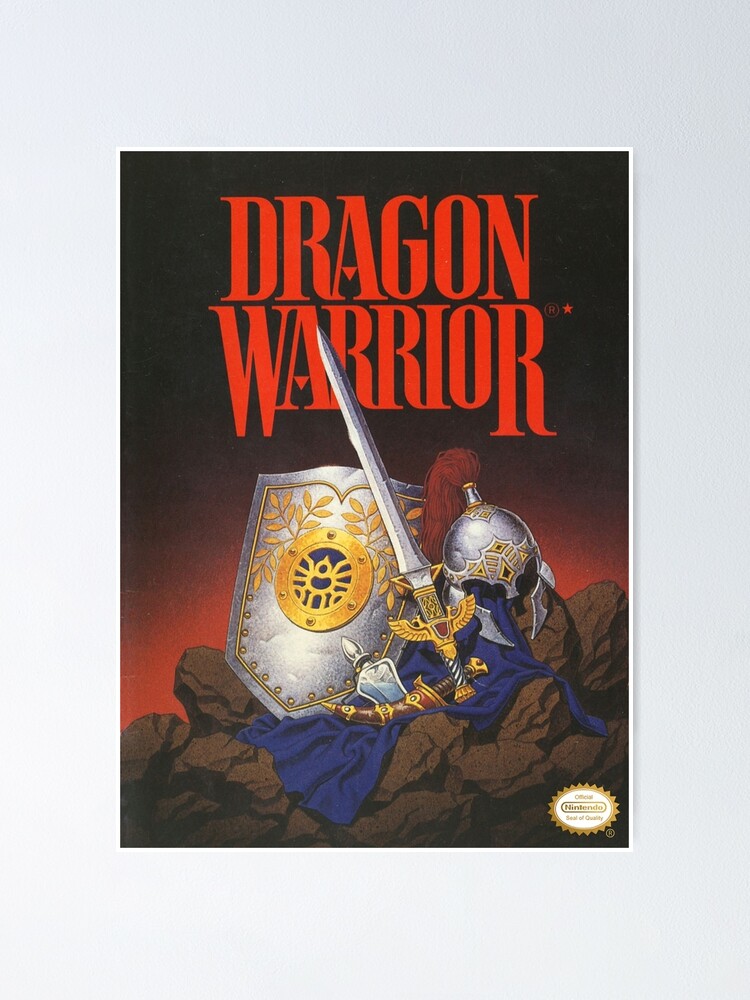 Dragon Warrior Poster By Neoncrusader Redbubble