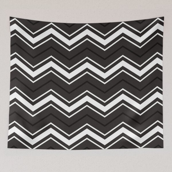 Item preview, Black and White Zig Zag Pattern designed and sold by Designprovider.