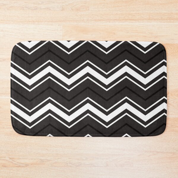 Item preview, Black and White Zig Zag Pattern designed and sold by Designprovider.