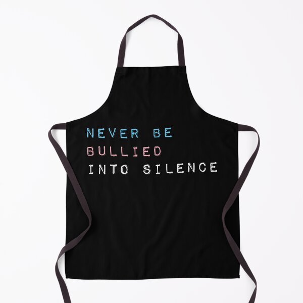 Item preview, Never Be Bullied Into Silence - Trans Rights designed and sold by Happy Puppy Print On Demand.