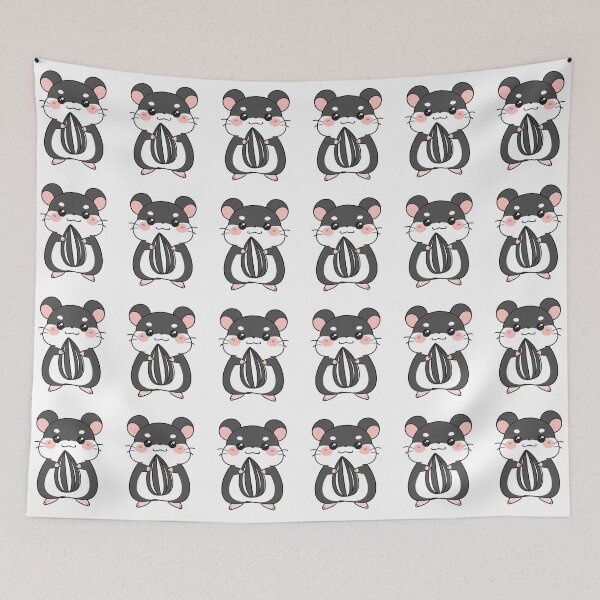 Item preview, Black and White Hamster designed and sold by MadeByBeata.