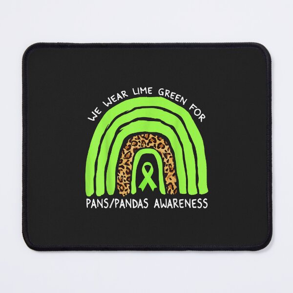 Item preview, We Wear Lime Green Rainbow For Pans Pandas Awareness designed and sold by PootinTuon.