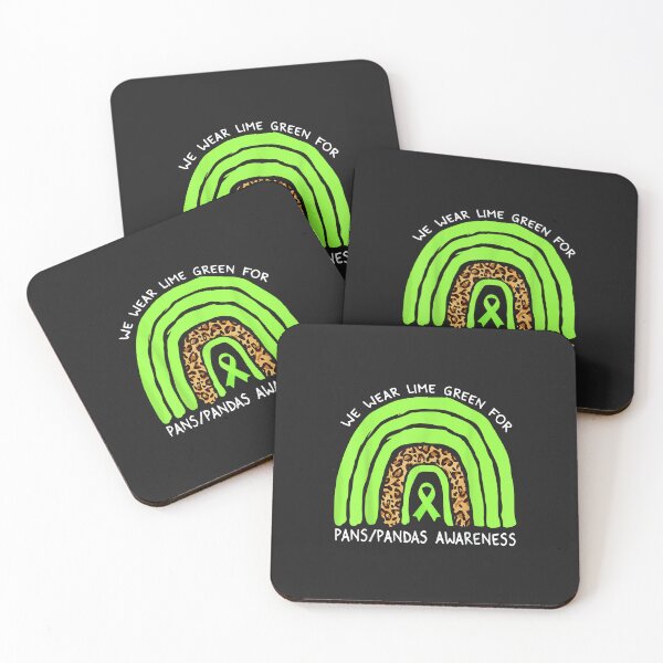 Item preview, We Wear Lime Green Rainbow For Pans Pandas Awareness designed and sold by PootinTuon.