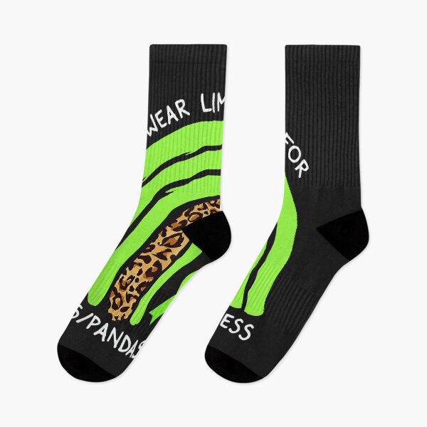 Item preview, We Wear Lime Green Rainbow For Pans Pandas Awareness designed and sold by PootinTuon.