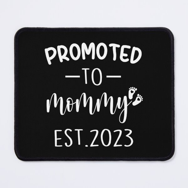 Item preview, promoted to mommy est 2023, pregnancy announcement, father's dad, matching Mommy Daddy EST, couples pregnancy announcement  funny sarcastic Rude Offensive saying, designed and sold by joygift369.