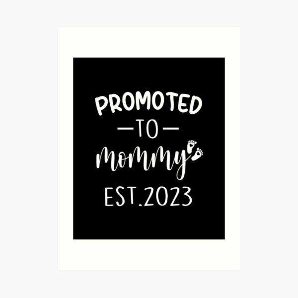 Promoted To Mommy Est 2023 Pregnancy Announcement Fathers Dad Matching Mommy Daddy Est 