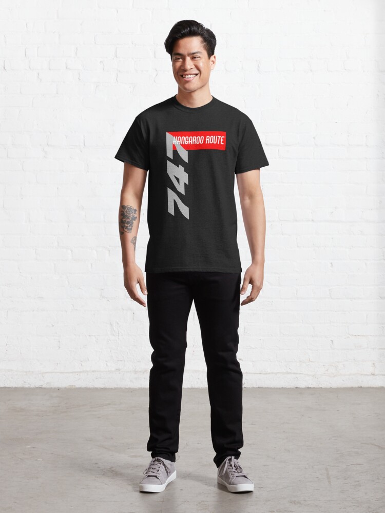 Alternate view of 747 Kangaroo Route - Red Classic T-Shirt