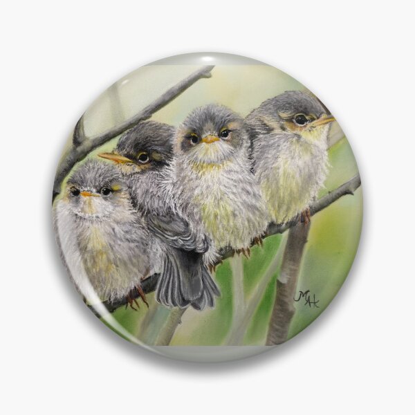 Item preview, "Spring Peepers"  Young birds done in pastels designed and sold by Marla Kurzec.