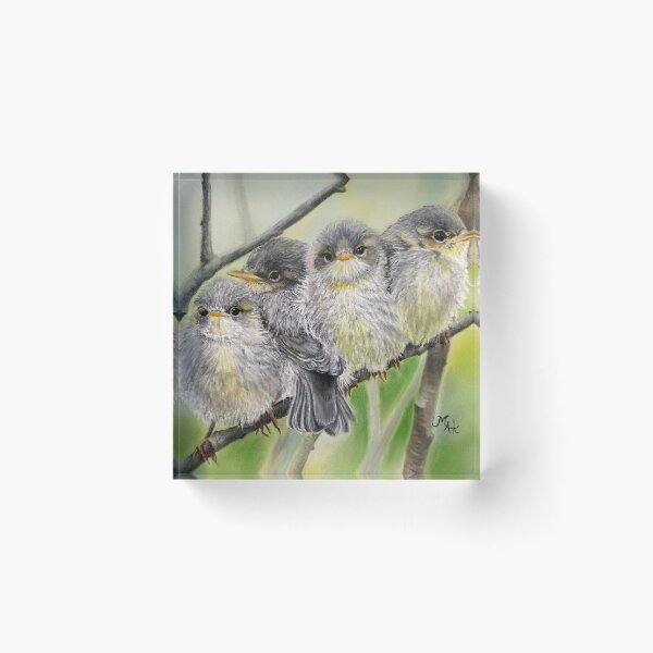 Item preview, "Spring Peepers"  Young birds done in pastels designed and sold by Marla Kurzec.