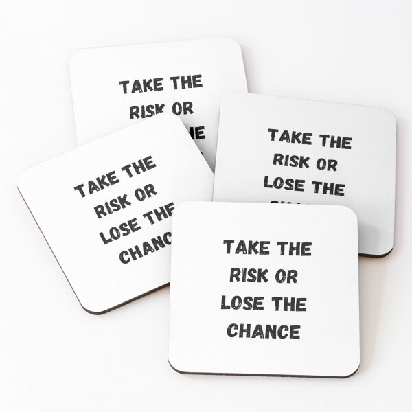 Item preview, Take the Risk or Lose The Chance inspirational quote T-shirt  designed and sold by Giftsgenis.