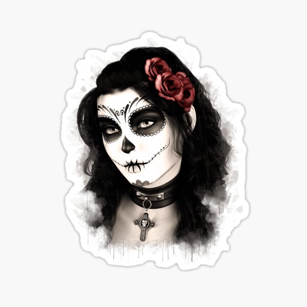 Catrina Makeup Stickers for Sale | Redbubble